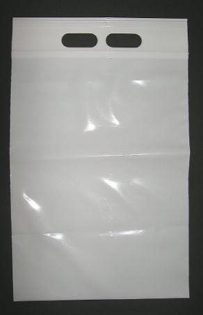 JW-10ユニハンディ手提げチャック袋 乳白 0.1×240×340--ヤナギ