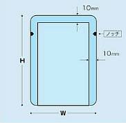 角丸真空袋（-40～100度）0.075×100×150　3,000枚