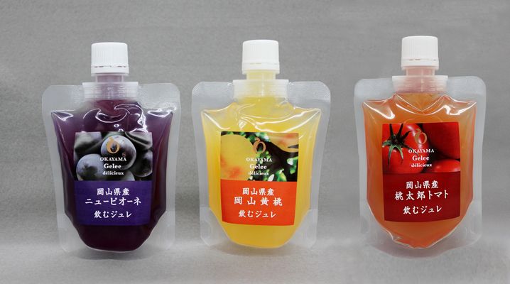 ビニール袋提案例：飲むジュレ160g用キャップ付き袋 | ビニール袋の解説-業務用チャック袋、アルミ袋、真空袋など